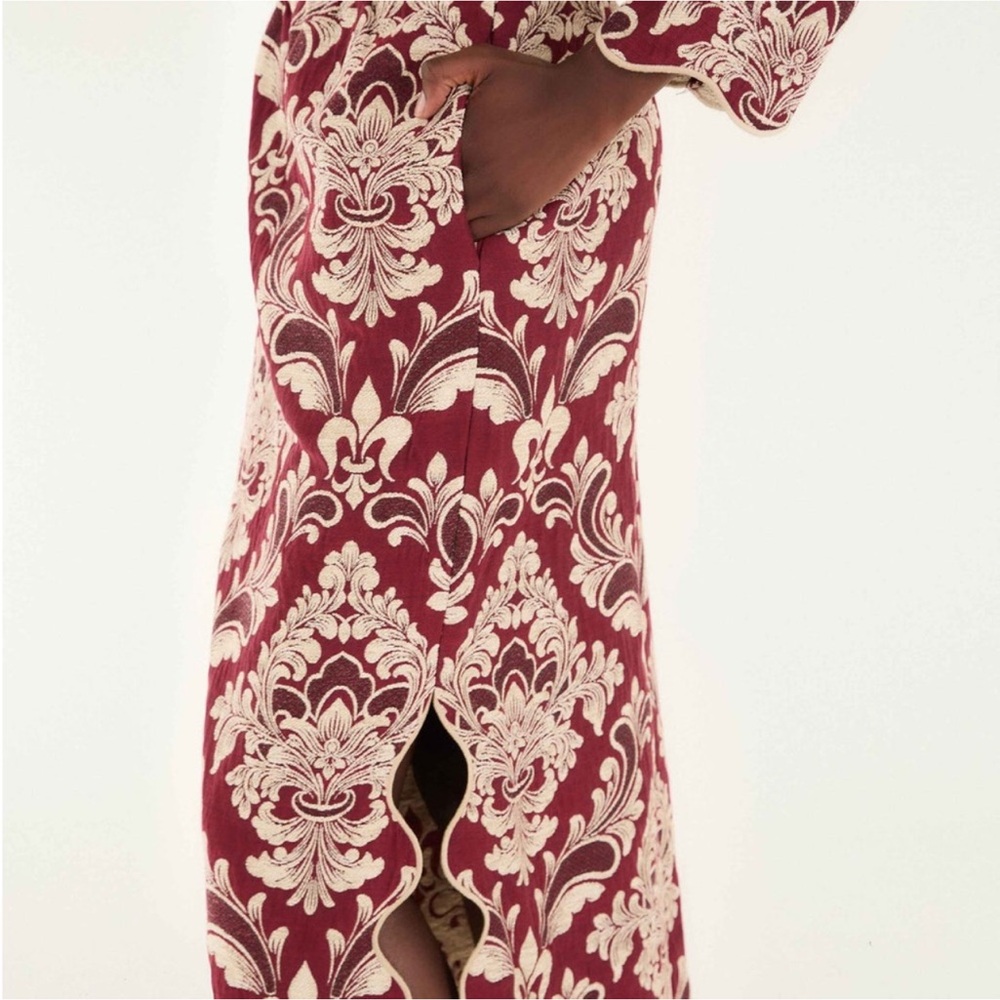 Farm Rio: Bicolor Jacquard Waves Midi Skirt DT - Picture 4 of 10
